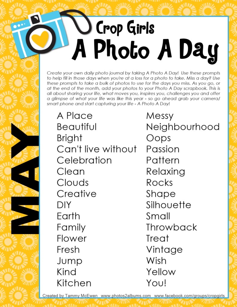 Tammy McEwen - Photos2Albums - A Photo A Day Challenge - May